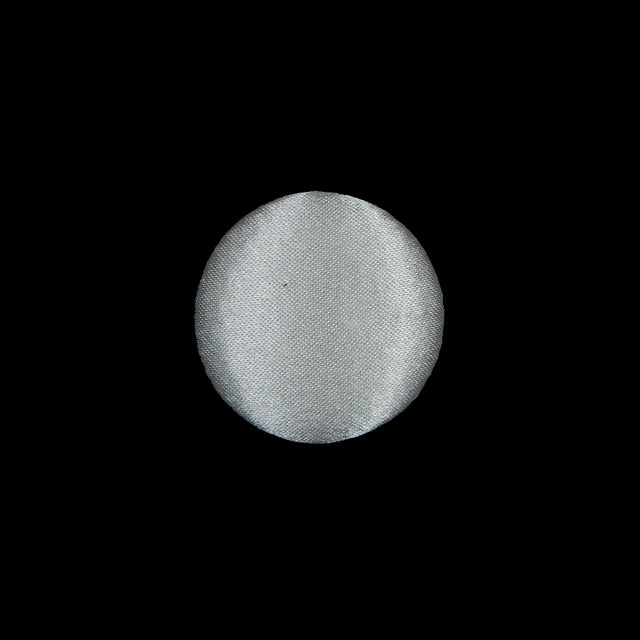 Ivory Silk Covered Button - 24L/15mm