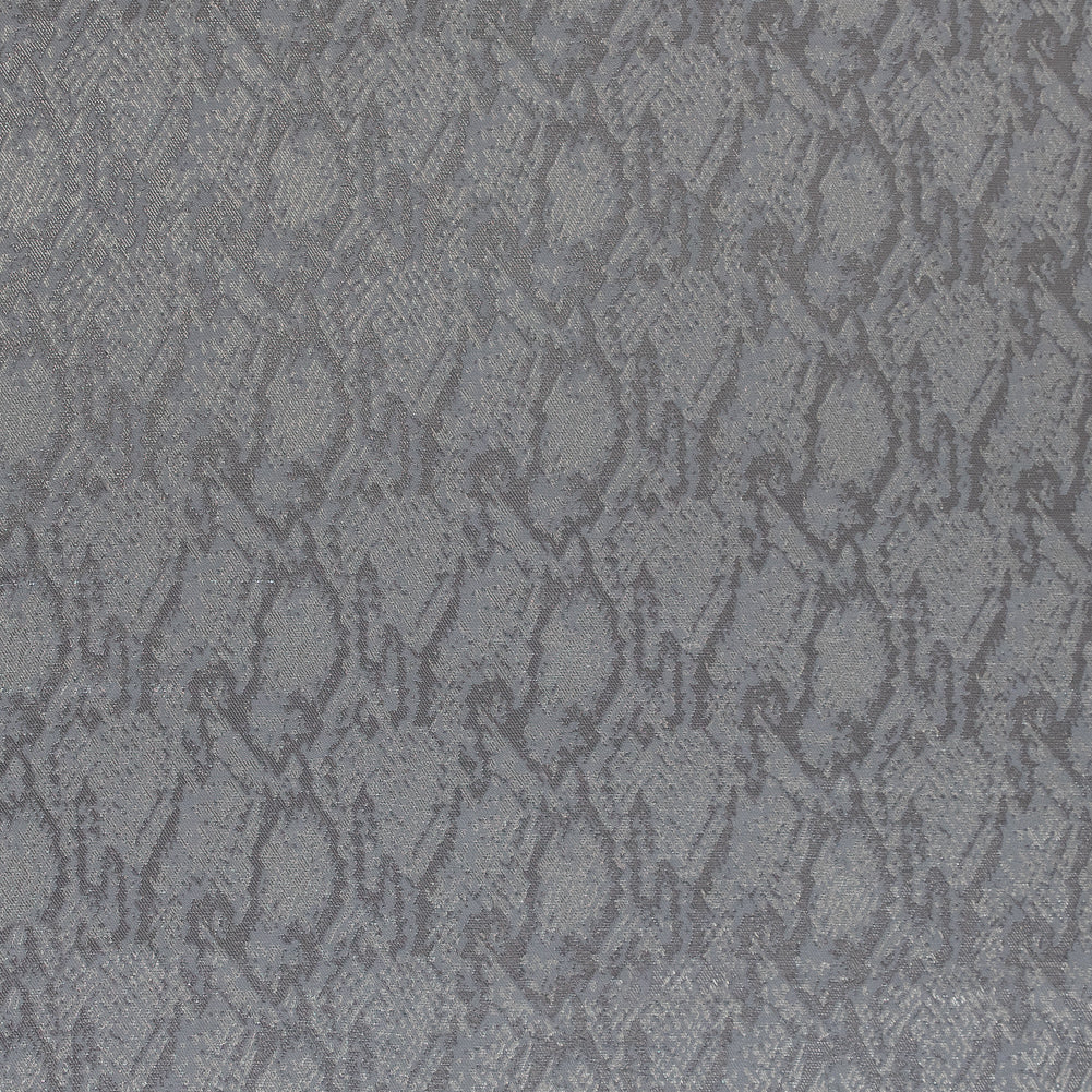 Metallic Ivory, Gray and Nude Python Jacquard