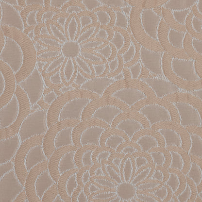 Beige Floral Polyester Brocade Detail