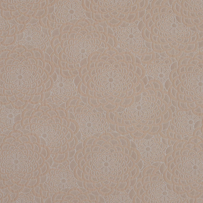 Beige Floral Polyester Brocade