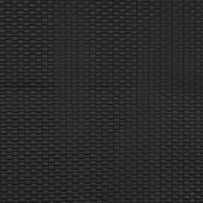 Black Circular Geometric Quilted Coating