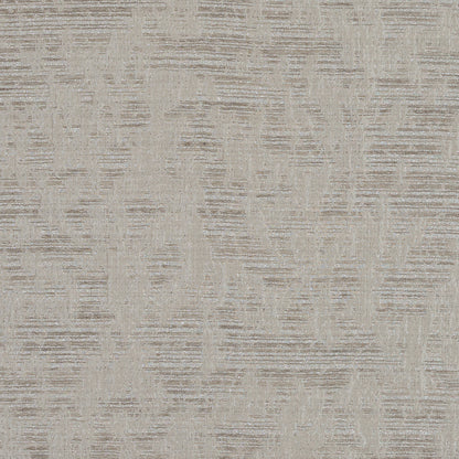 Beige and Metallic Silver Abstract Brocade