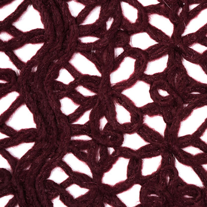 Novelty Acrylic Lace - Maroon Detail