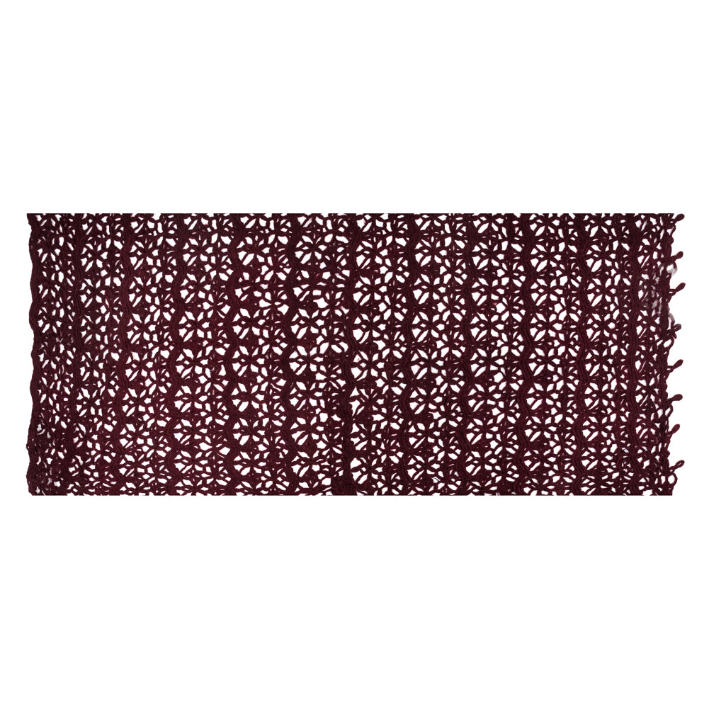 Novelty Acrylic Lace - Maroon Full