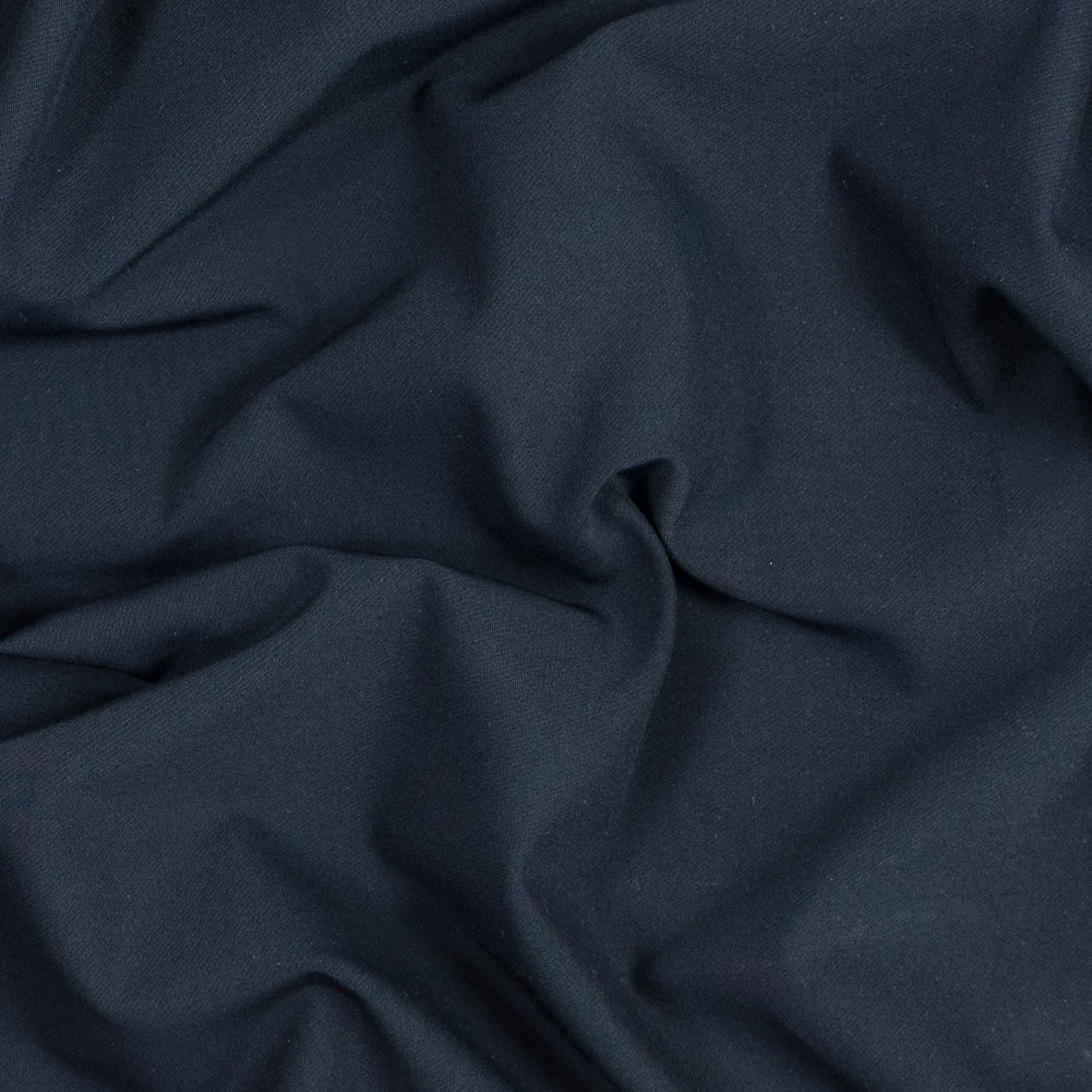 Navy Stretch Woven Cotton Blend