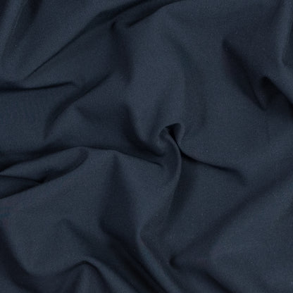 Navy Stretch Woven Cotton Blend