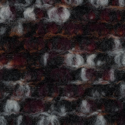 Orange, Red and Black Speckled Wool Knit Detail
