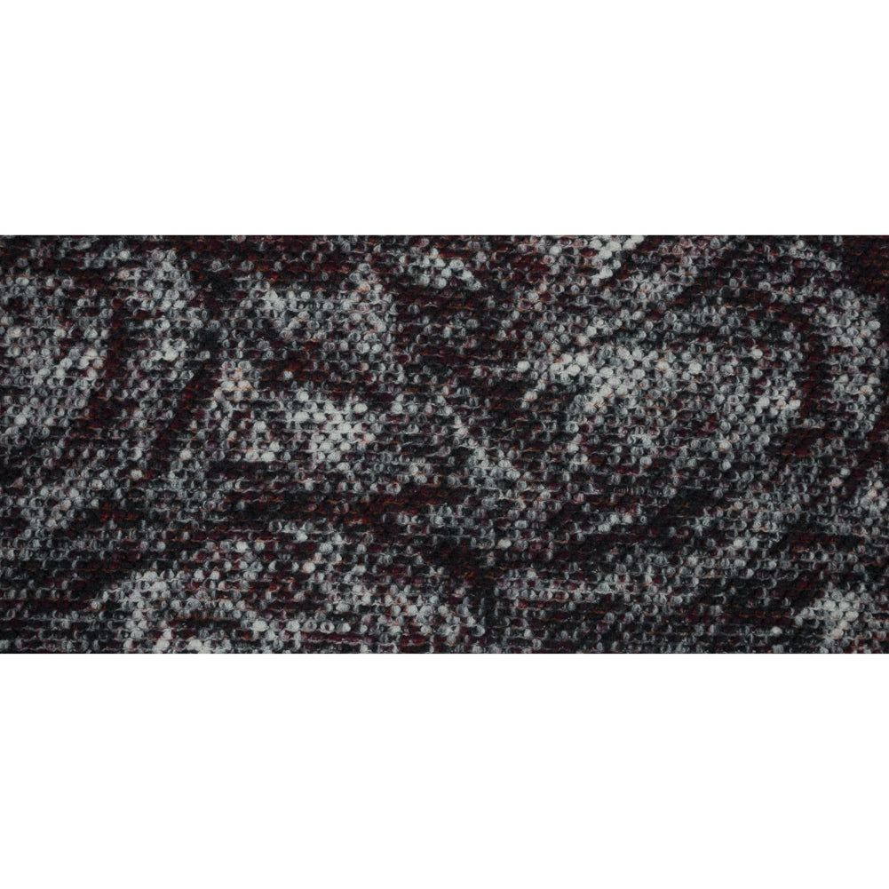 Orange, Red and Black Speckled Wool Knit Full