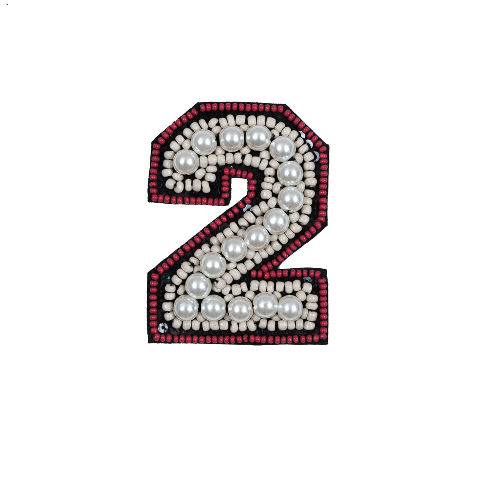 #2 Patch with Pearls - 3.5" x 2.5"