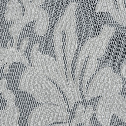 White Floral Embroidered Wonder Mesh Detail