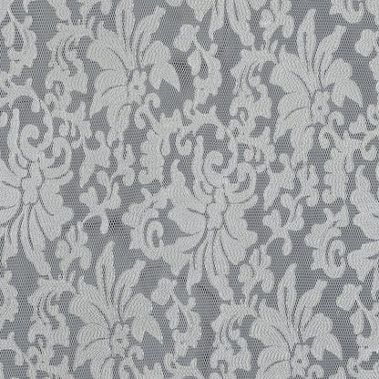 White Floral Embroidered Wonder Mesh