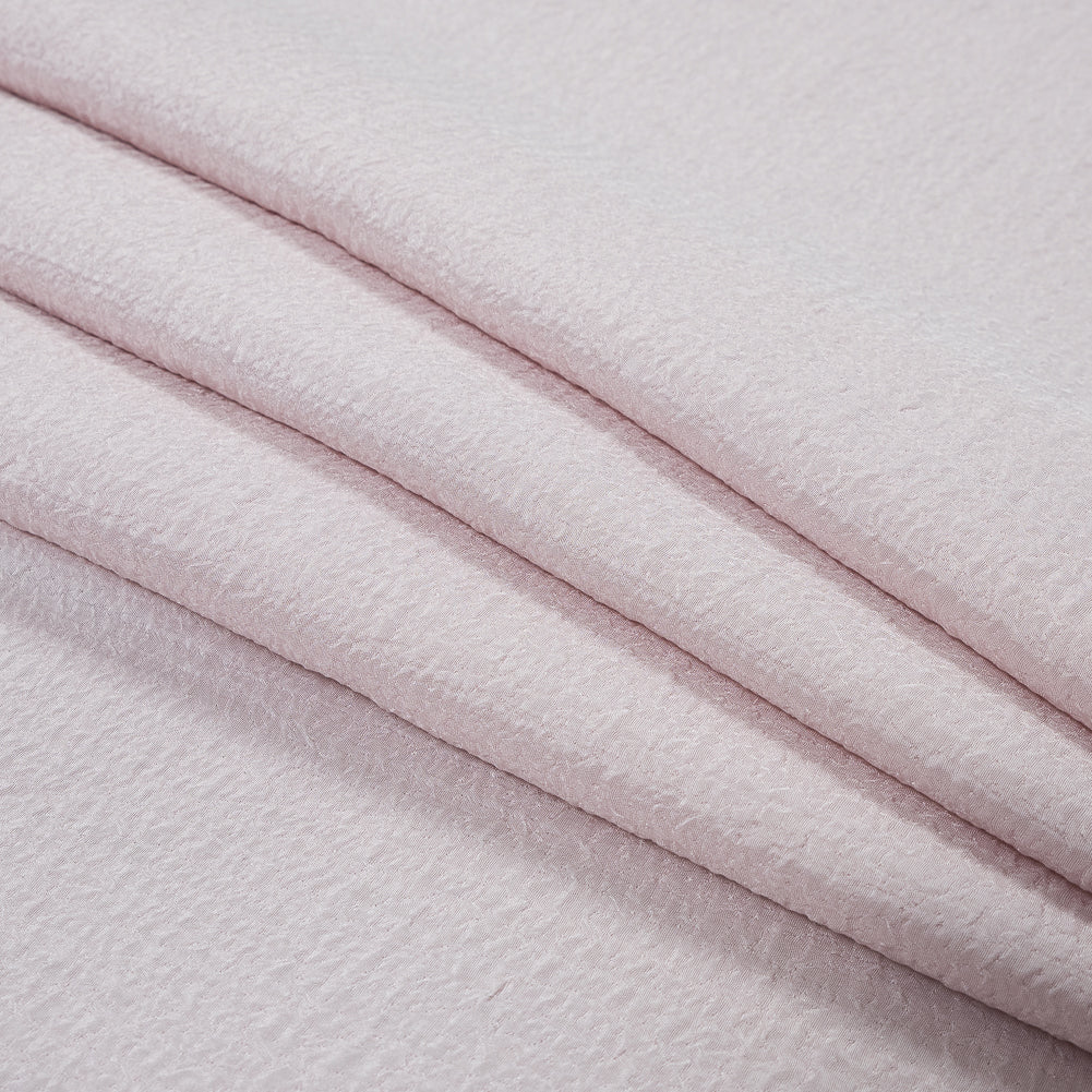 Pink Woven with a Hammered Appearance Folded