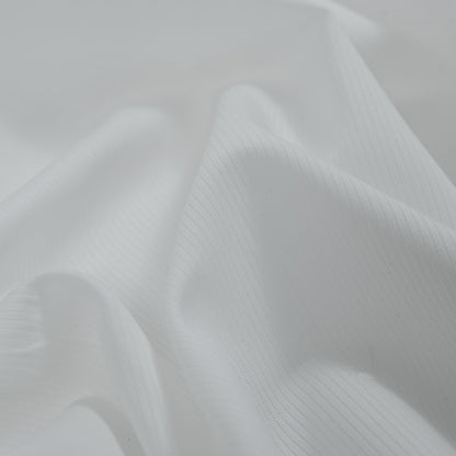 Italian Whisper White Cotton Ottoman Detail