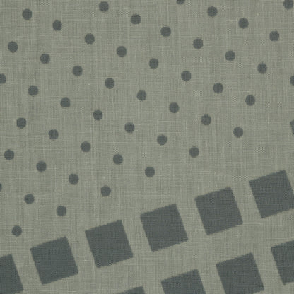 Mellow Yellow Geometric Poly-Cotton Burnout Detail