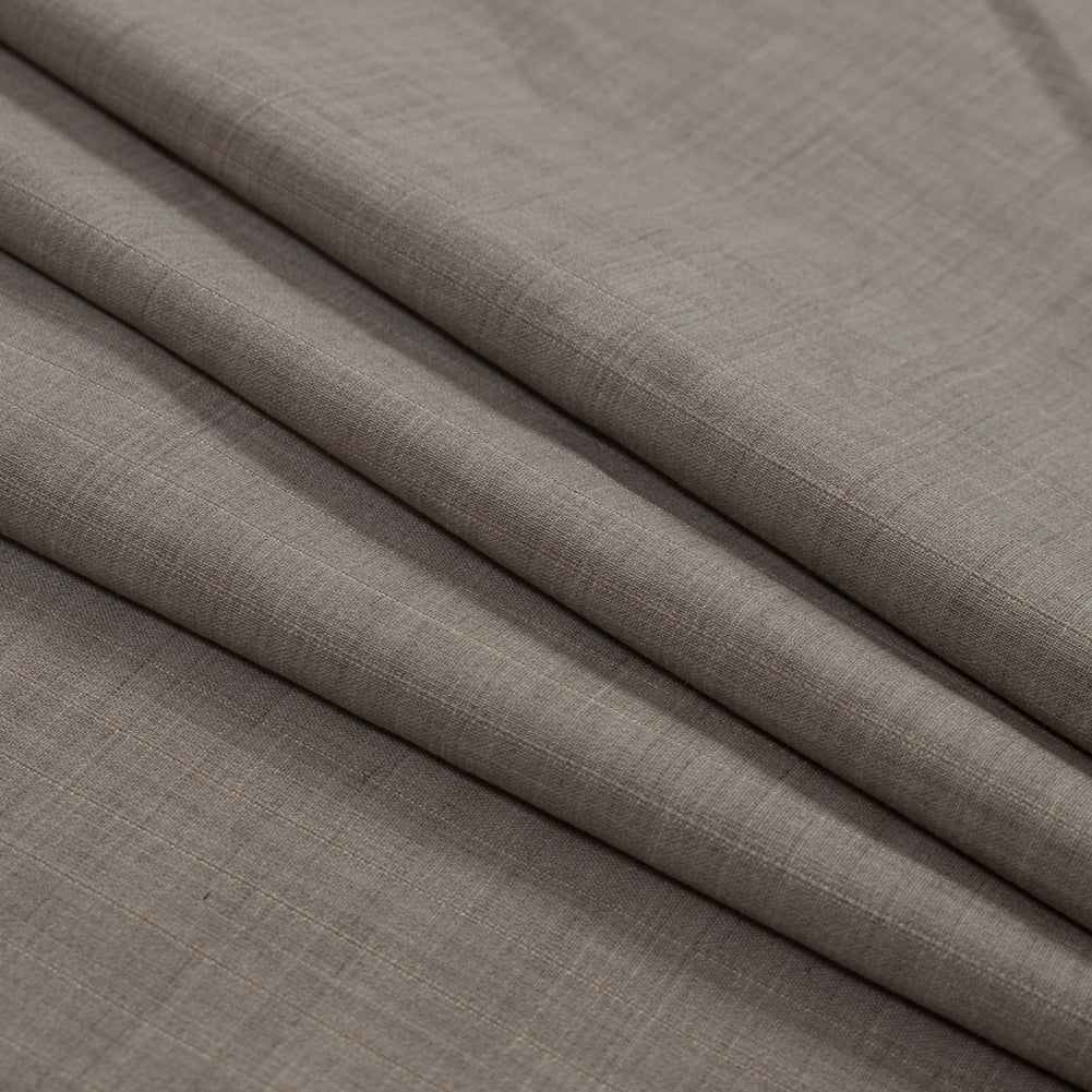 Winter Twig Striped Lightweight Wool Woven with Give Folded