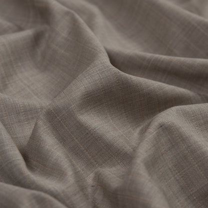 Winter Twig Striped Lightweight Wool Woven with Give Detail