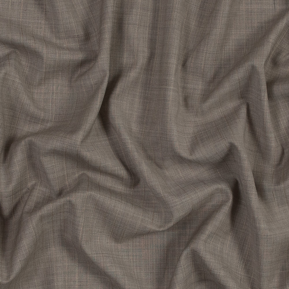 Winter Twig Striped Lightweight Wool Woven with Give