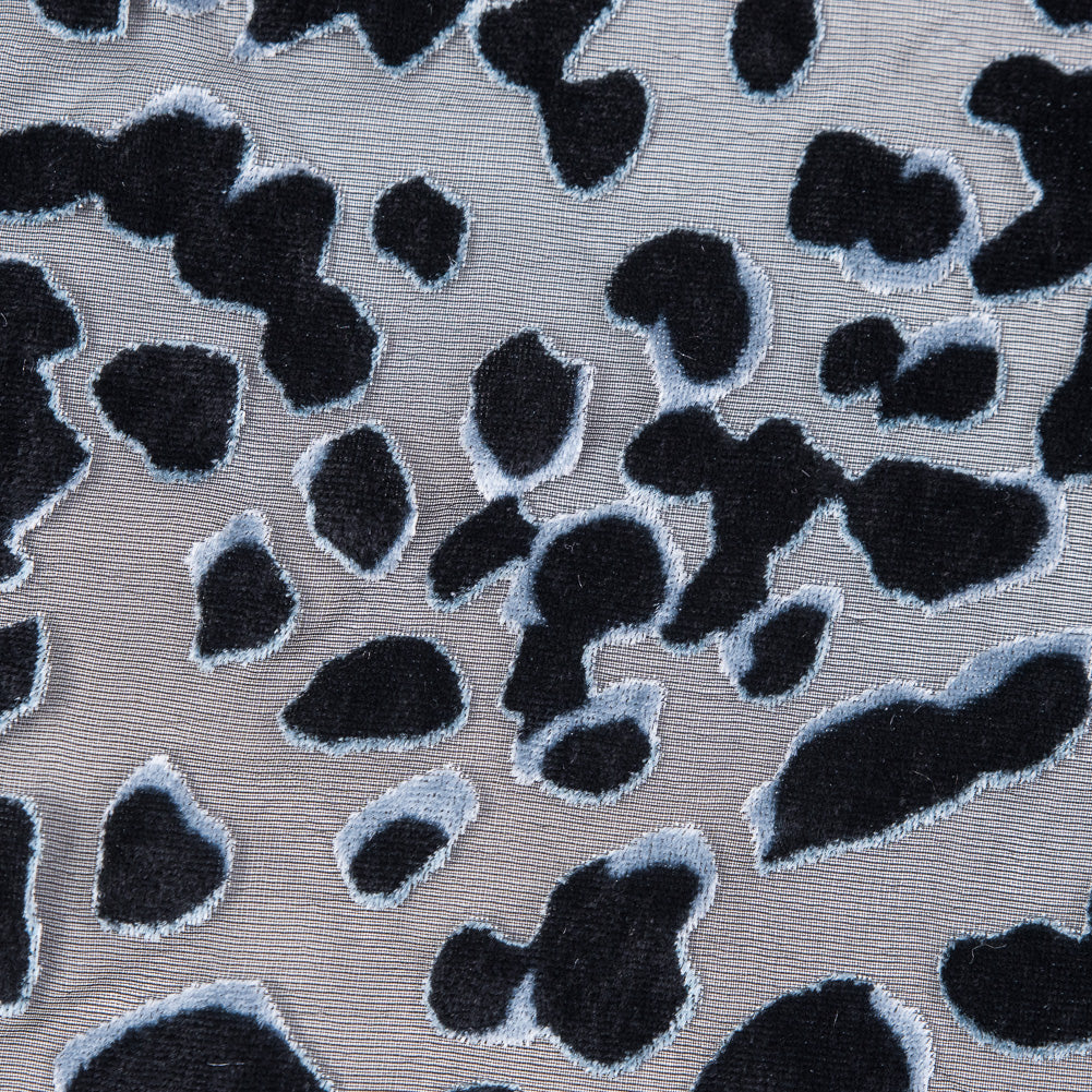 Alligator Skin Burnout Velvet - Black Detail