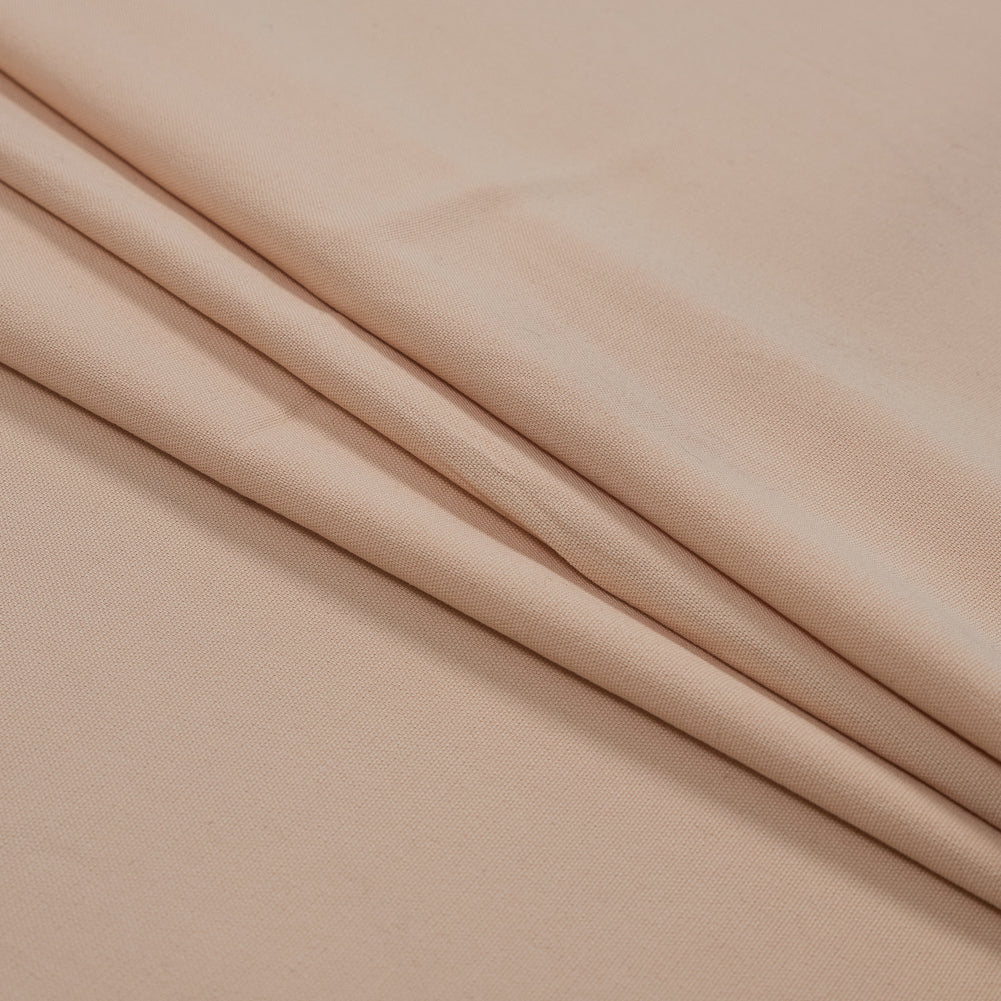 Peach Stretch Cotton Woven Folded