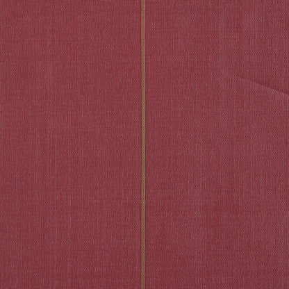 Red Polyester Taffeta with Metallic Gold Stripes Detail