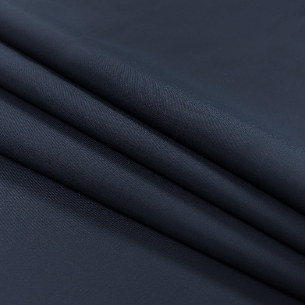Navy Polyester Woven Folded