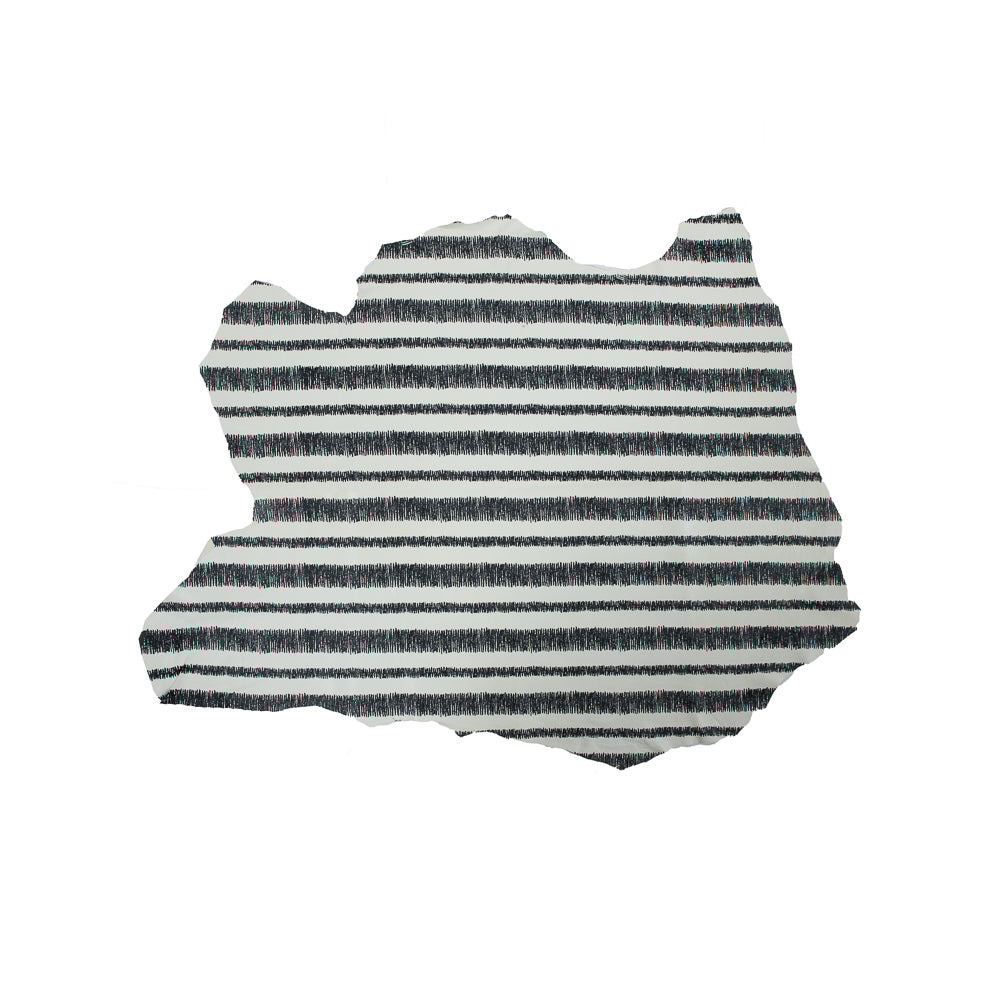 Phillip Lim Small Ivory and Black Striped Digitally Printed Lamb Leather