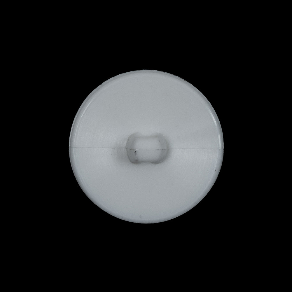 White Floral Plastic Shank-Back Button - 36L/23mm Detail
