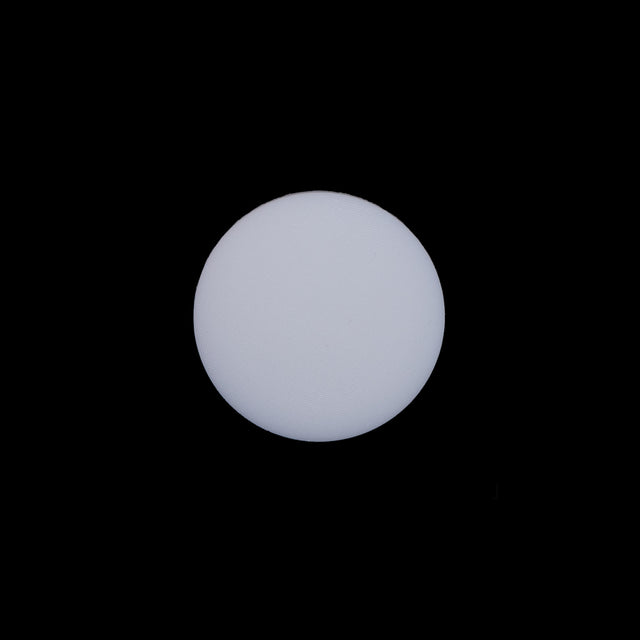 White Plastic Shank-Back Button - 24L/15mm