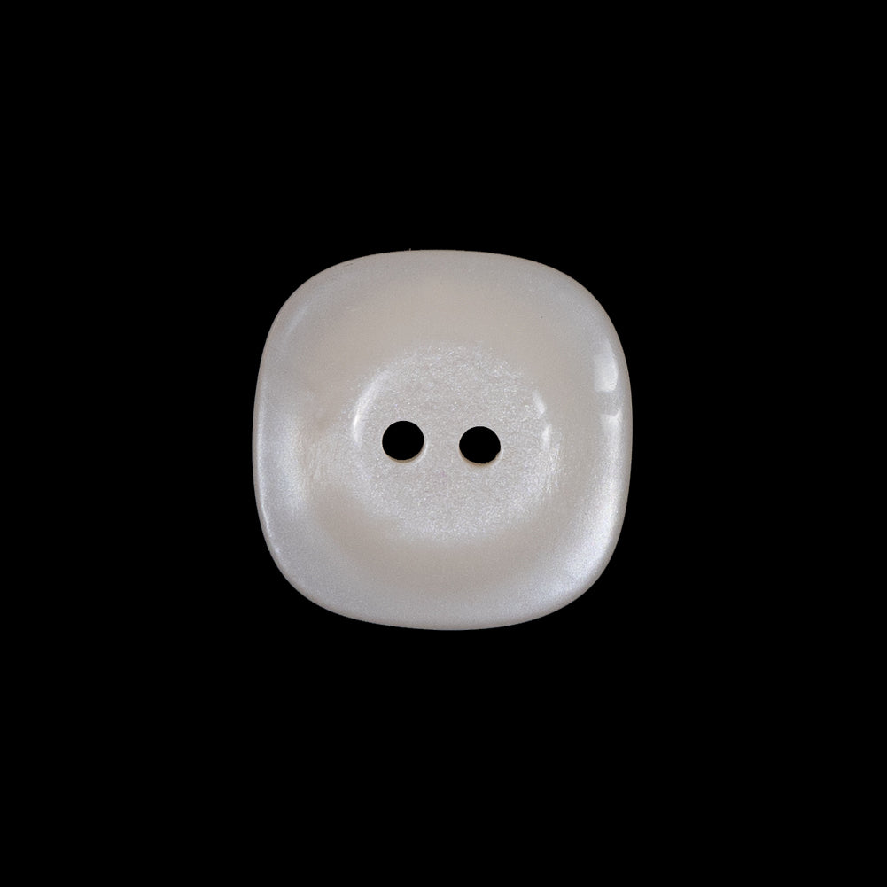 Beige Luminous Plastic Two-Hole Button - 30L/19mm Detail