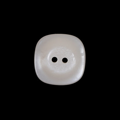 Beige Luminous Plastic Two-Hole Button - 30L/19mm Detail