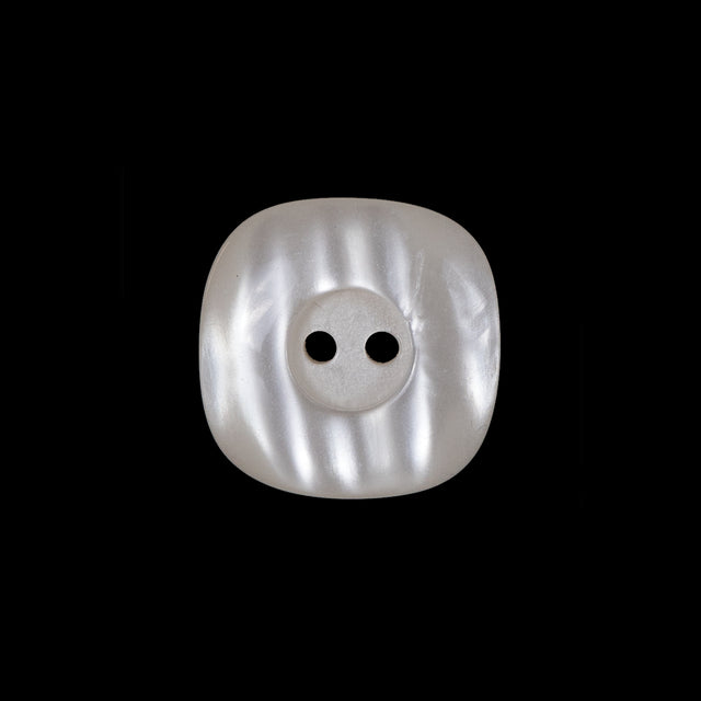 Beige Luminous Plastic Two-Hole Button - 30L/19mm