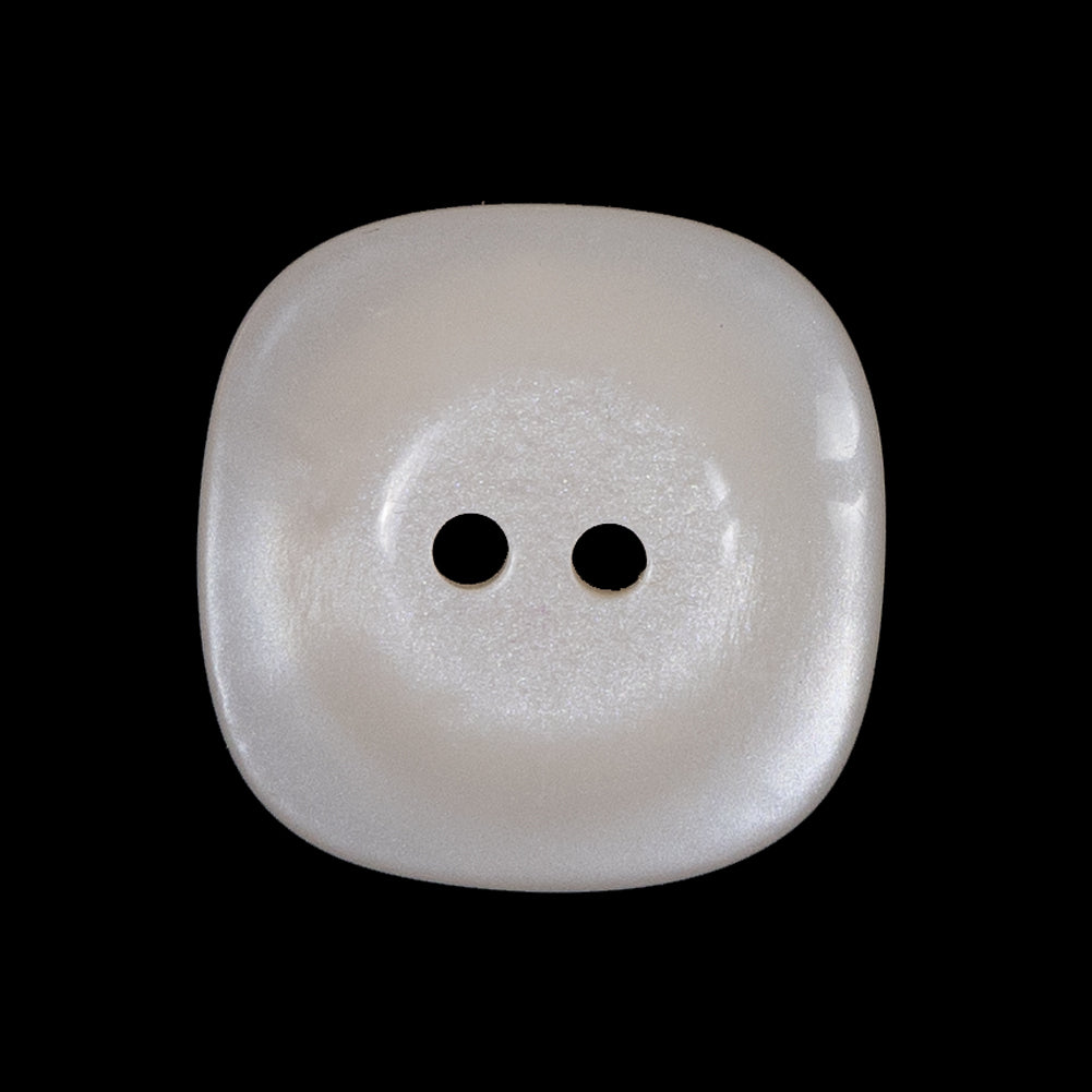 Beige Luminous Plastic Two-Hole Button - 40L/25.5mm Detail