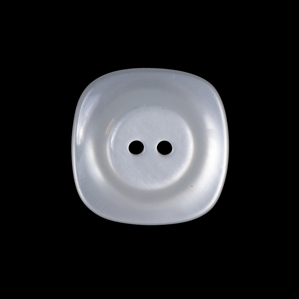 Light Silver Luminous Plastic Two-Hole Button - 36L/23mm Detail