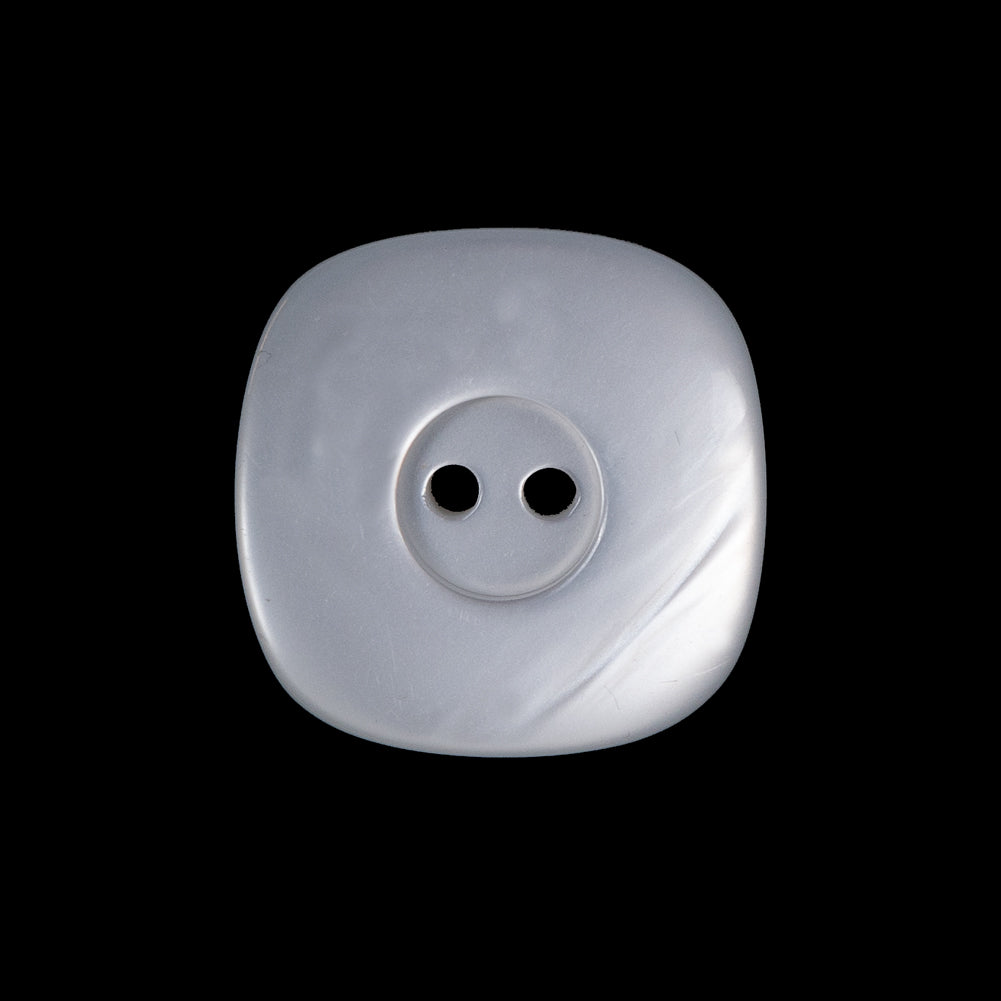 Light Silver Luminous Plastic Two-Hole Button - 36L/23mm