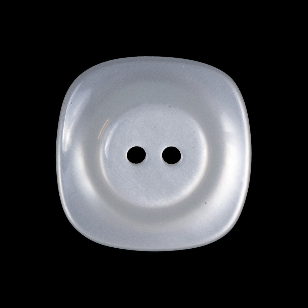 Light Silver Luminous Plastic Two-Hole Button - 40L/25.5mm Detail