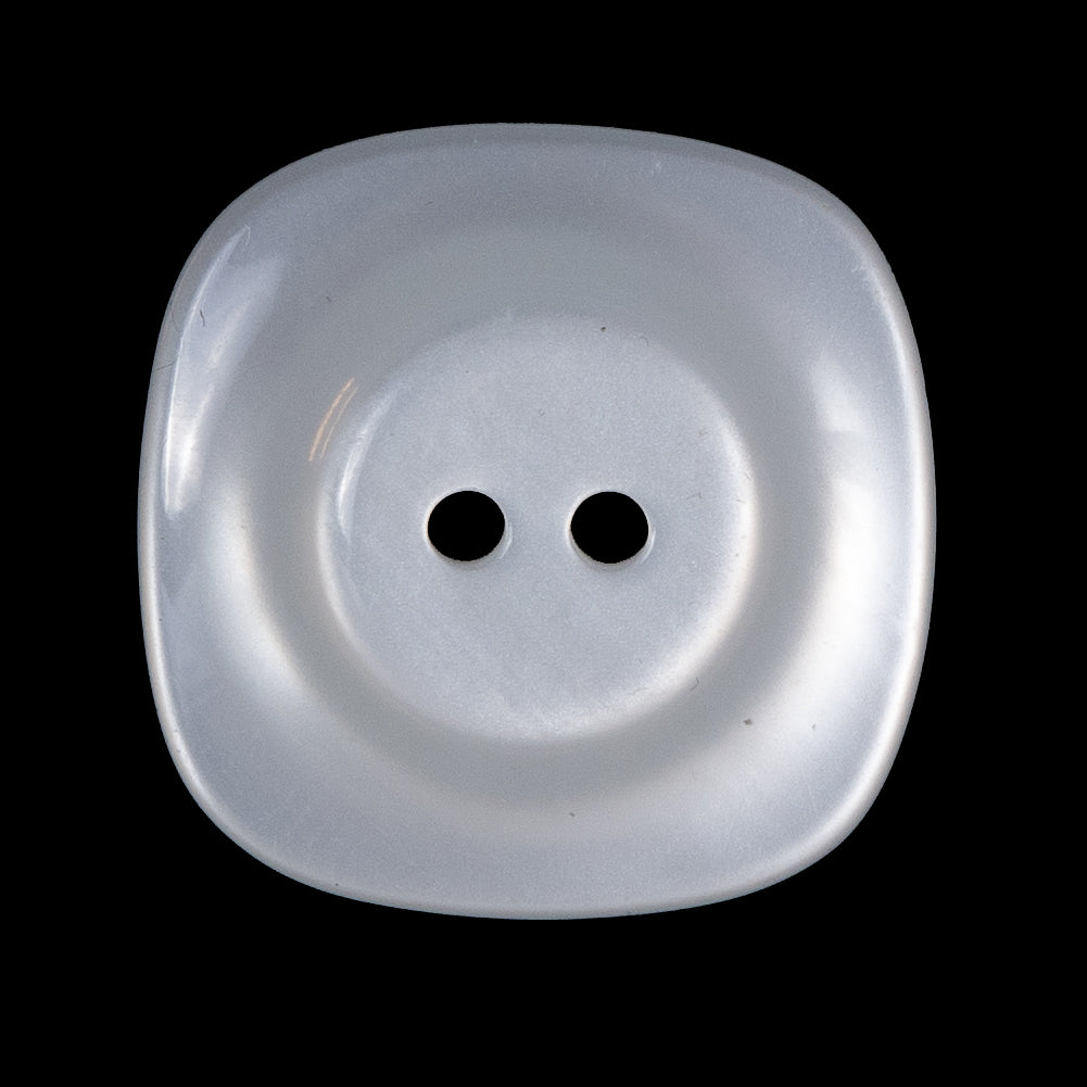 Light Silver Luminous Plastic Two-Hole Button - 44L/28mm Detail