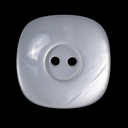 Light Silver Luminous Plastic Two-Hole Button - 44L/28mm