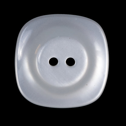 Light Silver Luminous Plastic Two-Hole Button - 50L/32mm Detail