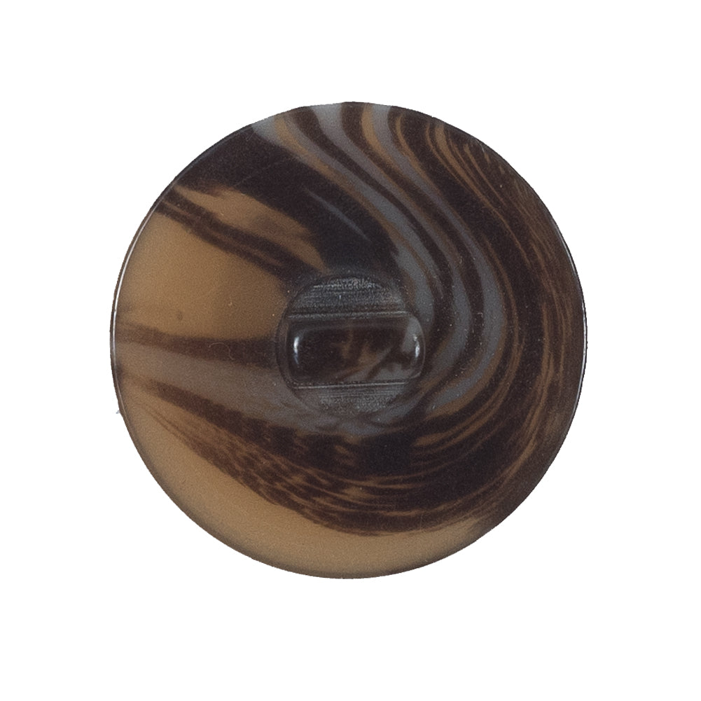 Brown Plastic Shank-Back Button - 44L/28mm Detail