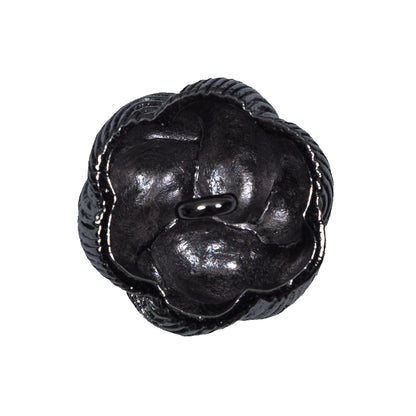 Italian Gunmetal Knot Metal Shank-Back Button - 40L/25.5mm Detail