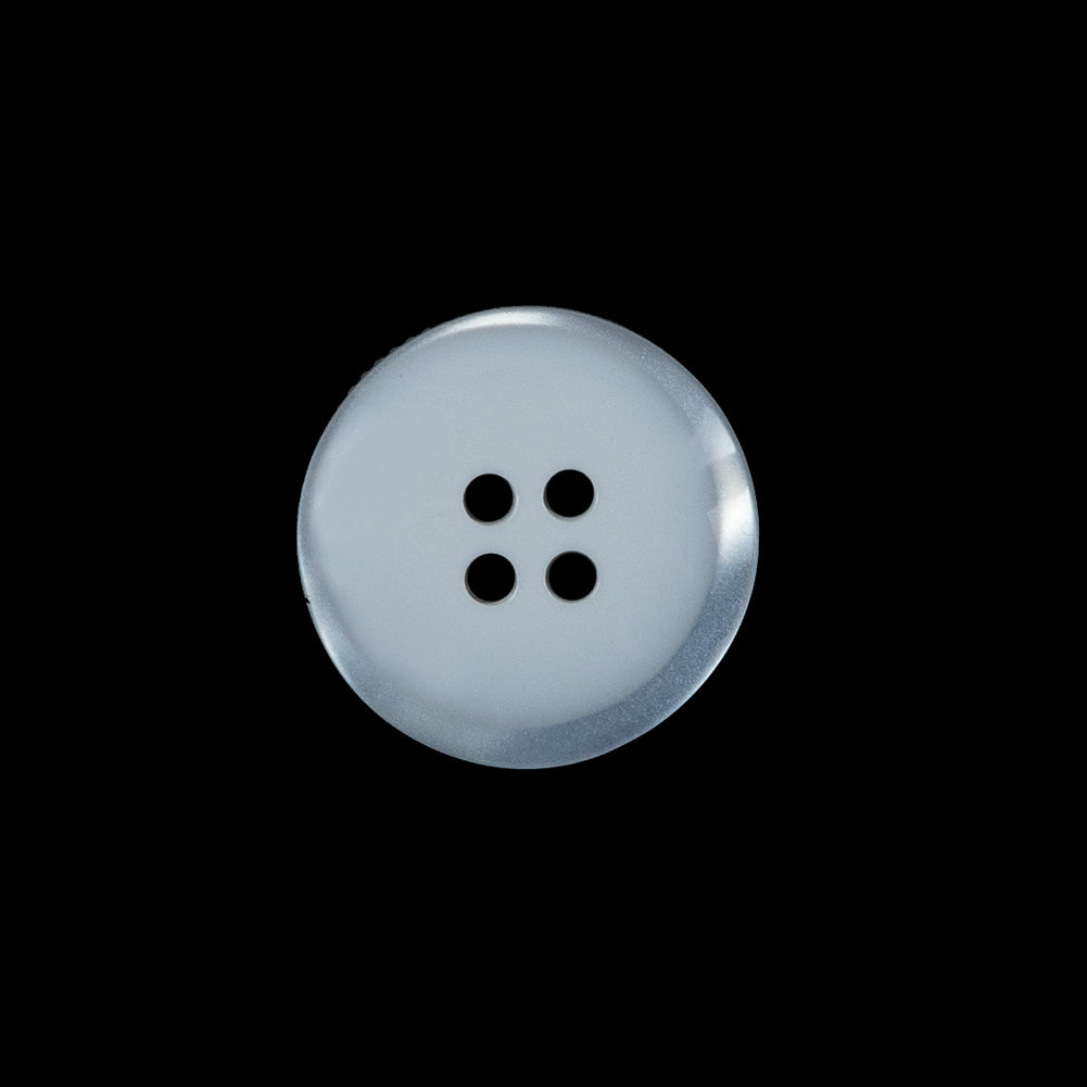 White Iridescent Plastic Button - 32L/20mm Detail