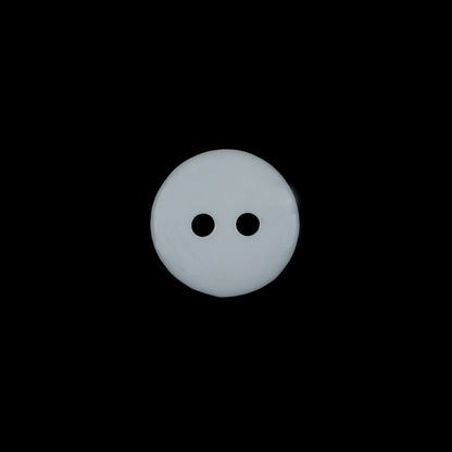 White Iridescent Plastic Button - 20L/12.5mm Detail