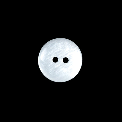 White 2-Hole Plastic Button - 22L/14mm Detail