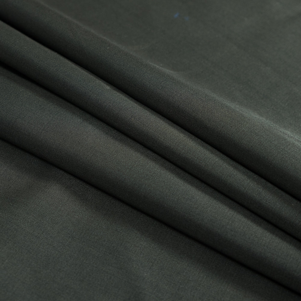 Dark Gray Silk and Wool Blended Suiting Folded