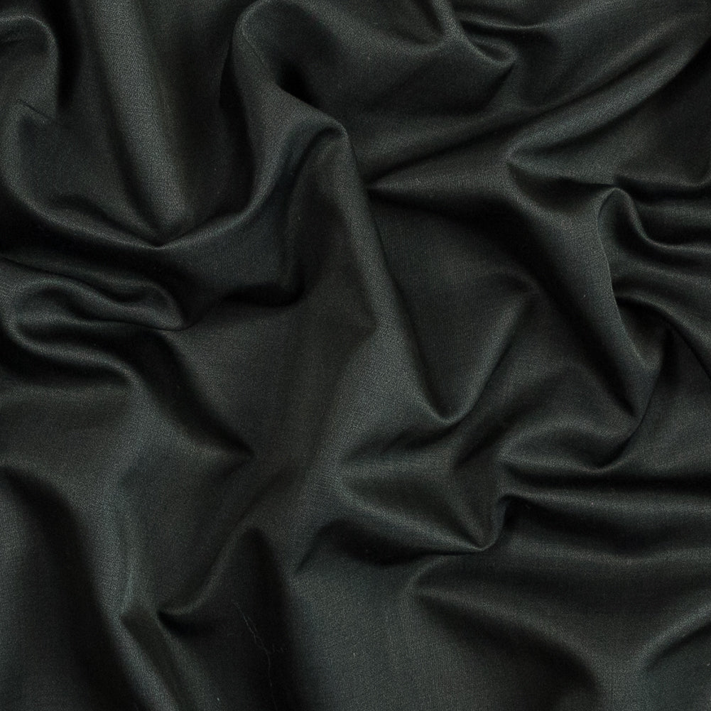 Dark Gray Silk and Wool Blended Suiting