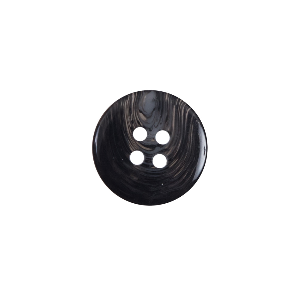 Gray Swirl 4-Hole Plastic Button - 24L/15mm Detail