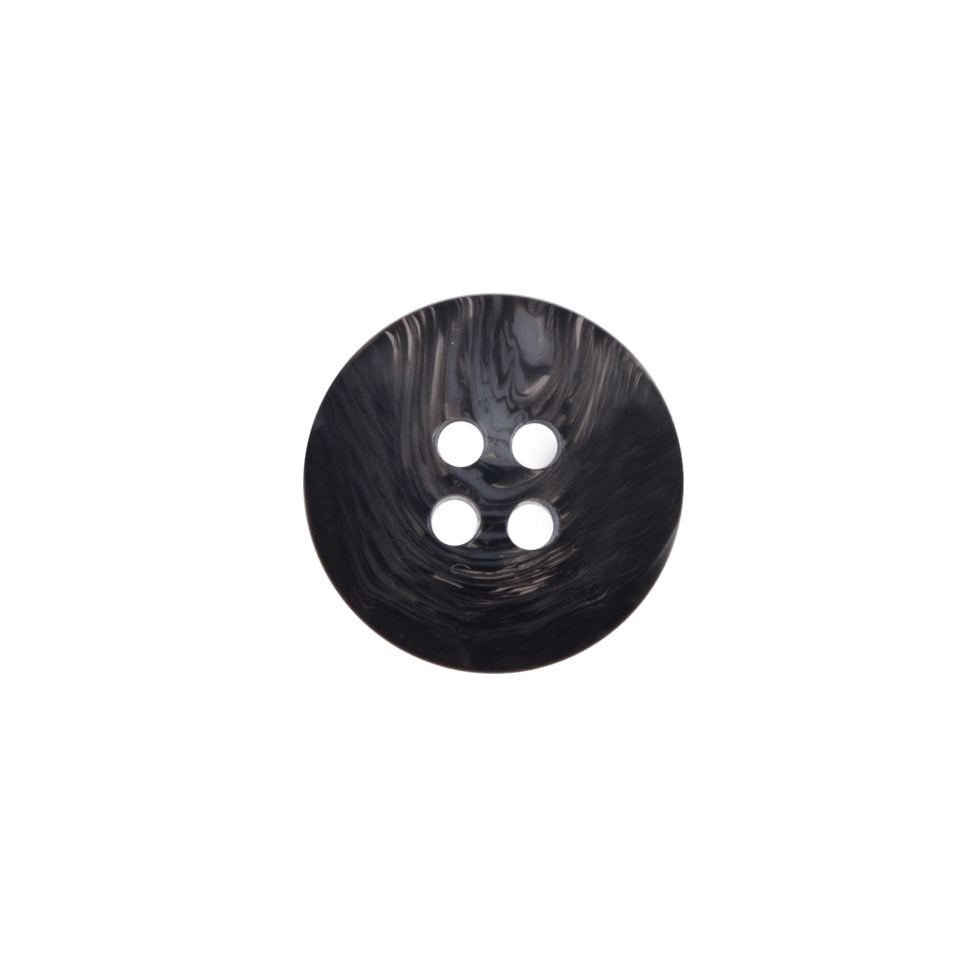 Gray Swirl 4-Hole Plastic Button - 24L/15mm