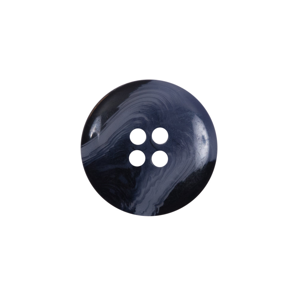 Blue 4-Hole Plastic Button - 32L/20mm Detail
