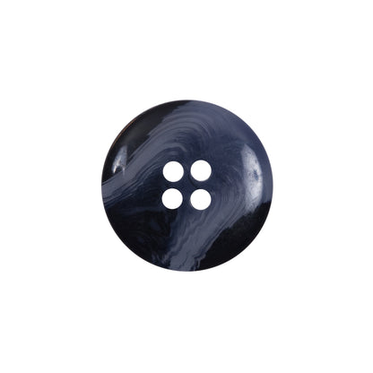 Blue 4-Hole Plastic Button - 32L/20mm Detail