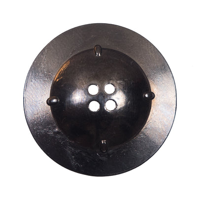 Italian Gunmetal Metal 4-Hole Button - 44L/28mm Detail